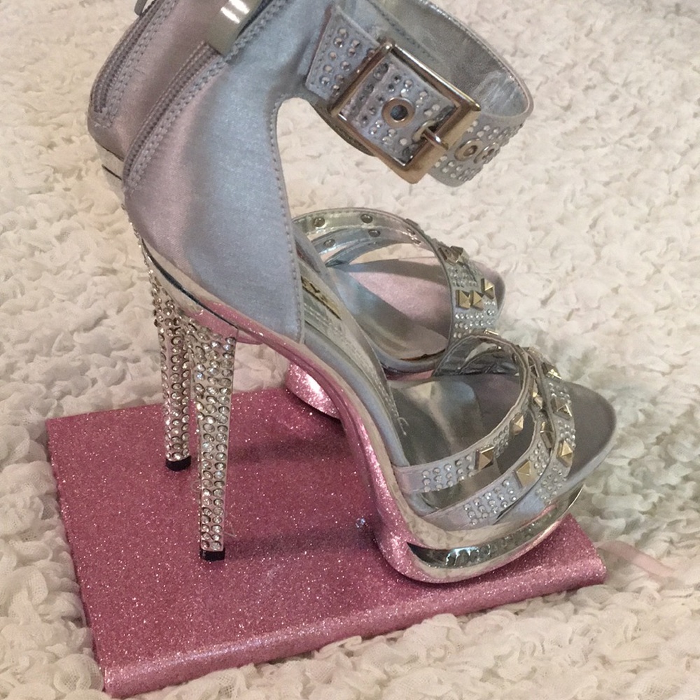 Sexy Silver Platform High Heels
